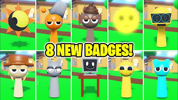 (ULTRA UPDATE!) 3D SPRUNKI RP AND ANIMATIONS - How to get ALL 8 NEW BADGES!! NEW UPDATE! (ROBLOX)
