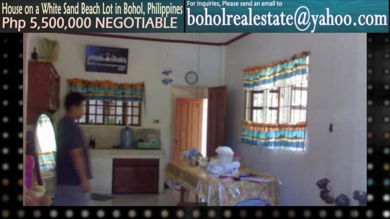 CHEAP HOUSE IN A WHITE SAND BEACH LOT FOR SALE IN BOHOL PHILIPPINES