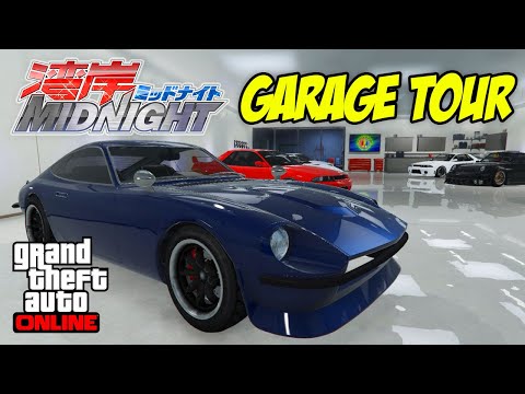 Wangan Midnight Car Collection In GTA 5 Online Garage Tour 
