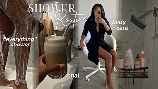 MORNING SHOWER ROUTINE | PRACTICING SELF CARE | "everything shower" + fav products