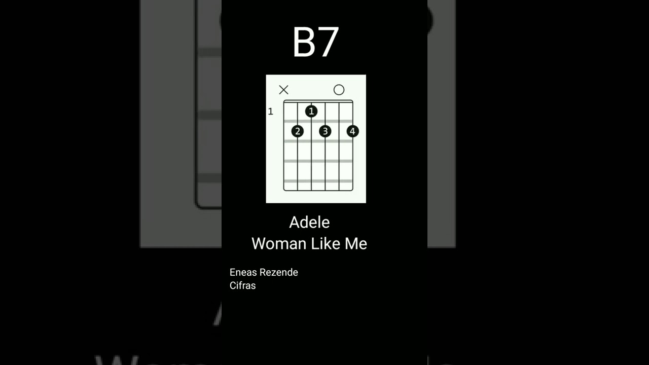 Adele Woman Like Me Cifra Violão e Guitarra 4 Acordes.