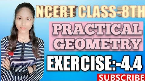Ex.4.4 Q.1(i) chapter:4 Practical geometry |NCERT solution Maths class 8| cbse.