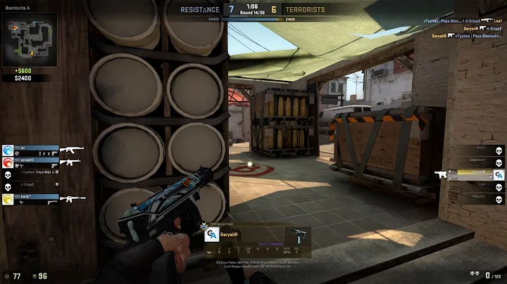 Ace 1v5 on Mirage (Eco Round)