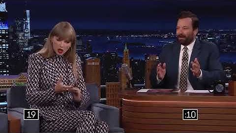 Taylor Swift names as many cats as possible in 30 seconds on The Tonight Show Starring Jimmy Fallon