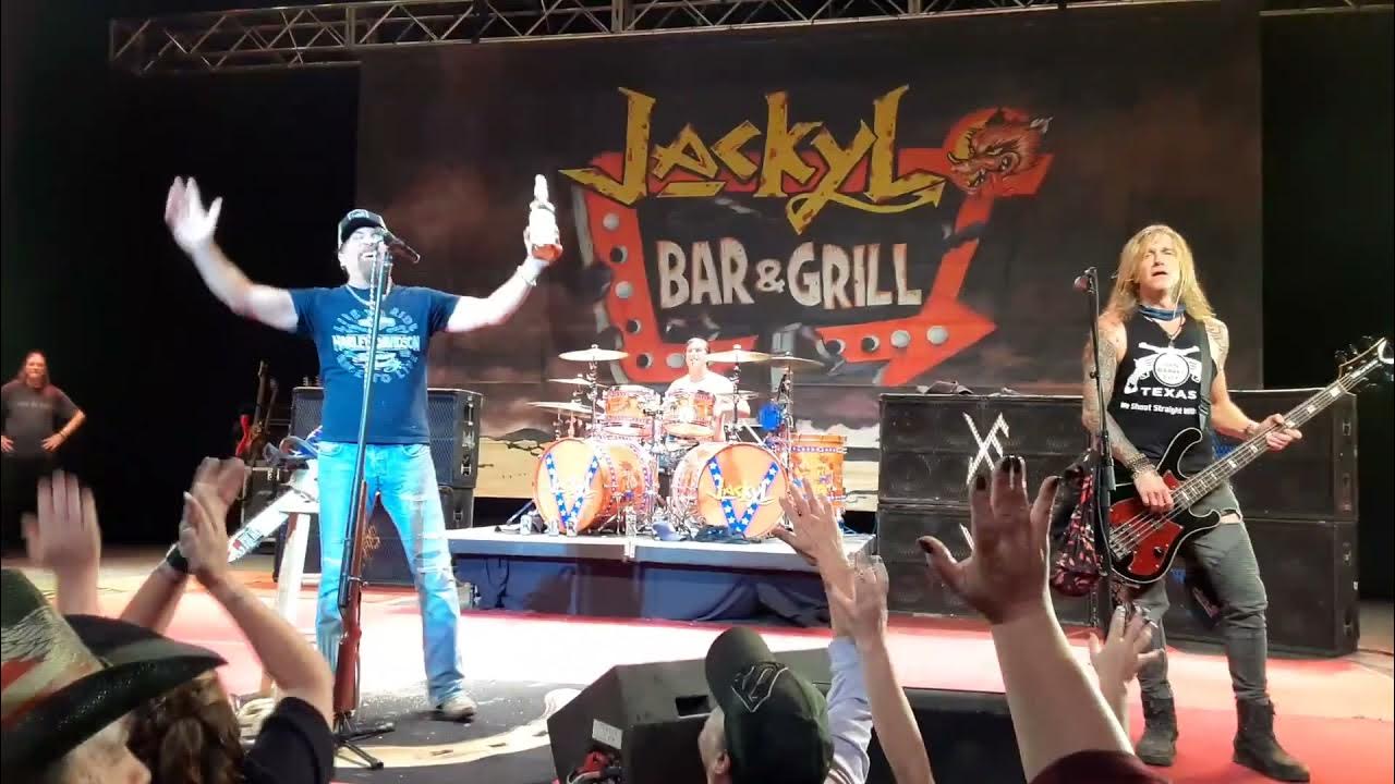 Jackyl , Having some Chainsaw fun at the Crystal Grand in Wisconsin