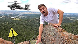 HIDDEN MYSTERY BOX ON MILITARY BASE! (geocache)