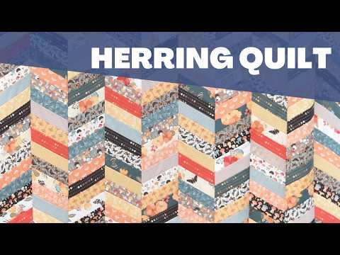 Jelly Roll Herringbone Quilt Tutorial | Modern Quilt Tutorial | Chevron Quilt | Jelly Roll Quilt
