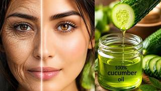 Magical cucumber oil! Mix cucumber with lemon to look 10 years younger than your age.