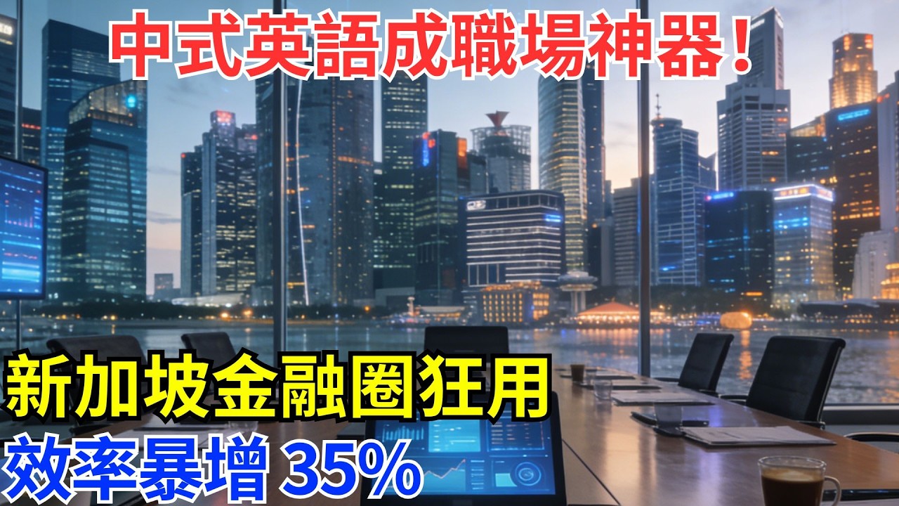中式英語真能當工作語言？新加坡金融區30%會議用「Chinglish模式」，因中英雙語者溝通效率提升35%！彭博社：這或是亞洲商務新標準#基建 #科技 #科普 #奇跡 #世界奇跡 #基建狂魔