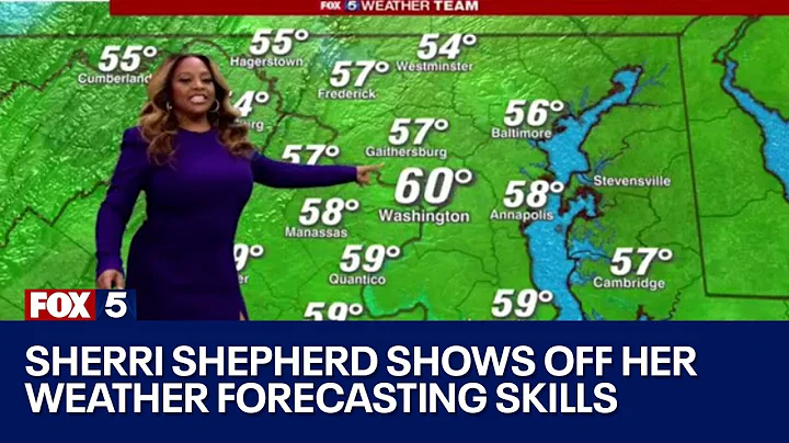 Sherri Shepherd shows off her meteorology skills o...