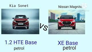Nissan Magnite Vs Kia Sonet Detailed Comparison