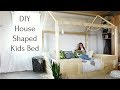 DIY House Shaped Kids Bed {Easy to Build From Construction Lumber!}