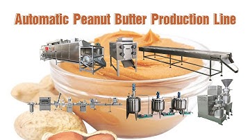 Fully automatic peanut butter production line in factory from roasting to packaging (500-1000kg/h)