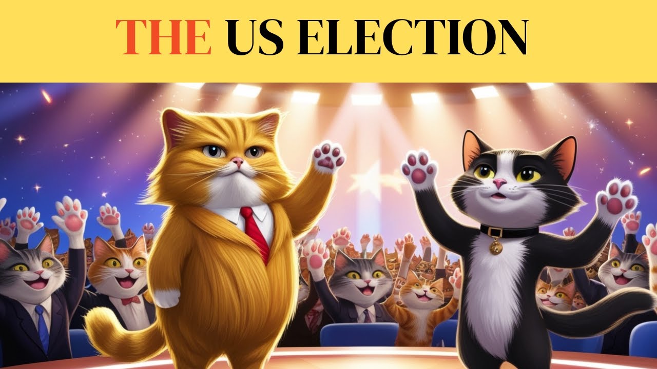 Who Will Win TRUMP CAT or HARRIS CAT in the Craziest US Election Face ...