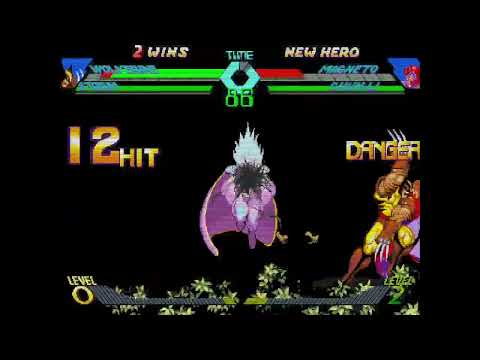 X-Men vs. Street Fighter - Wolverine, Storm vs. Magneto, Chun-Li