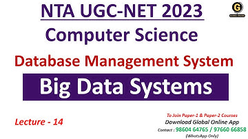 Big Data System in DBMS | Important Topic in DBMS for UGC NET | NTA UGC NET Computer Science
