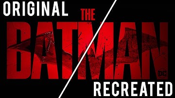 INTRO RECREATED - THE BATMAN (2021) - HOPIZ