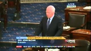 CSPAN-Sen McCain comments on Senate Intel Torture Report
