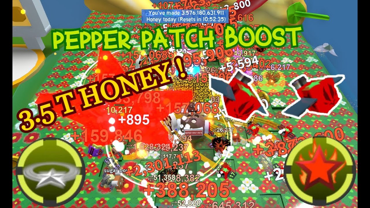 3-5-t-honey-pepper-patch-boost-bee-swarm-simulator-youtube