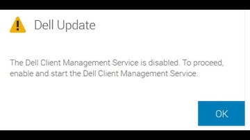 Fix Error Dell Update Tool Error The Dell Client Management Service Is Disabled