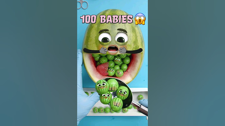 100 BABIES😱 - Crazy Melon Fruitsurgery🤣 #shorts #fruitsurgery #cute