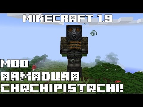 Minecraft 1.9 MOD ARMADURA CHACHIPISTACHI! Exoskeleton Mod Español!