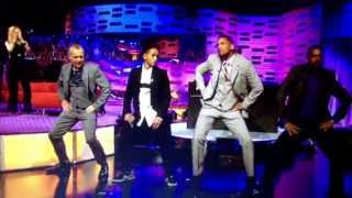 Will Smith Jaden Smith and Alfonso Ribeiro dancing on the Graham Norton Show