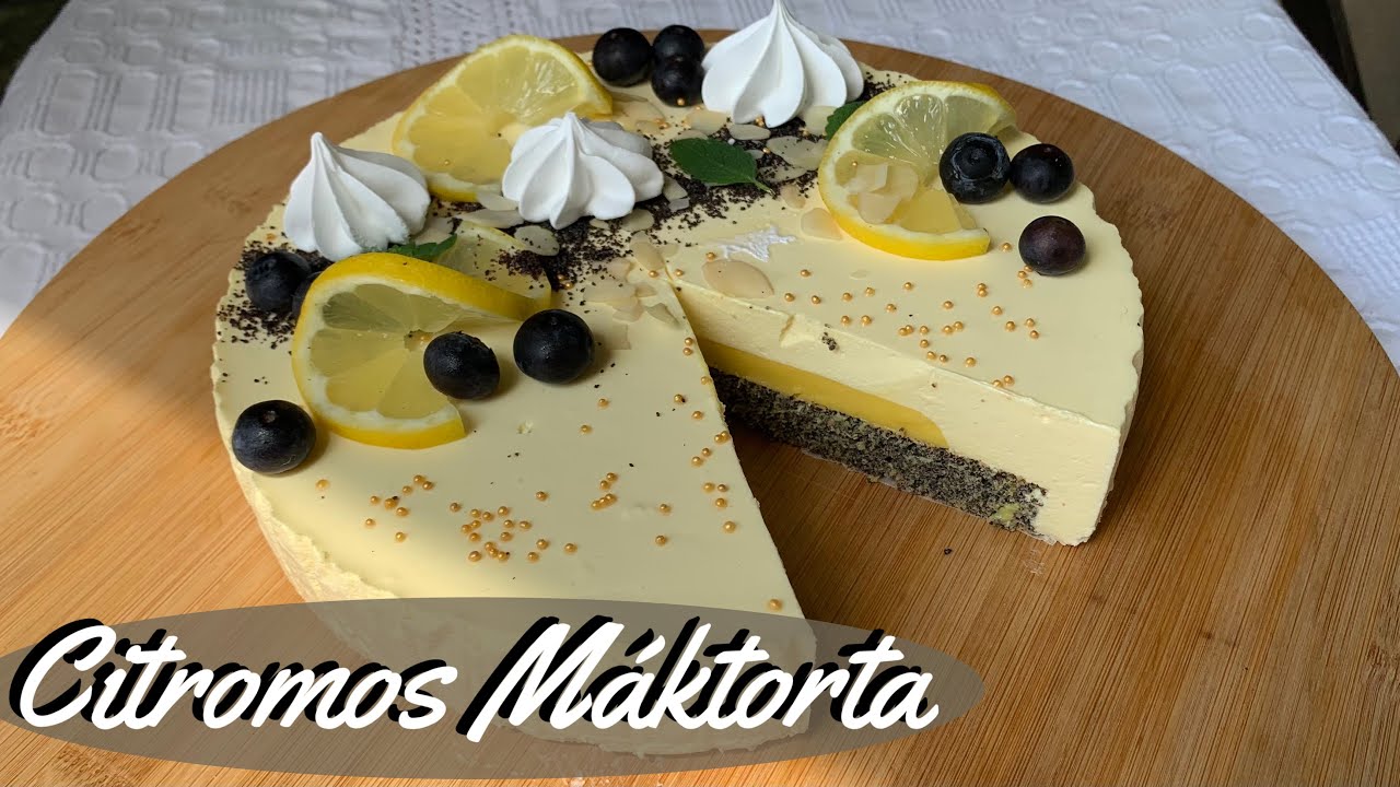 Citromos Máktorta, Cukormentes (Cukros opcióval) | HagymaLekvár