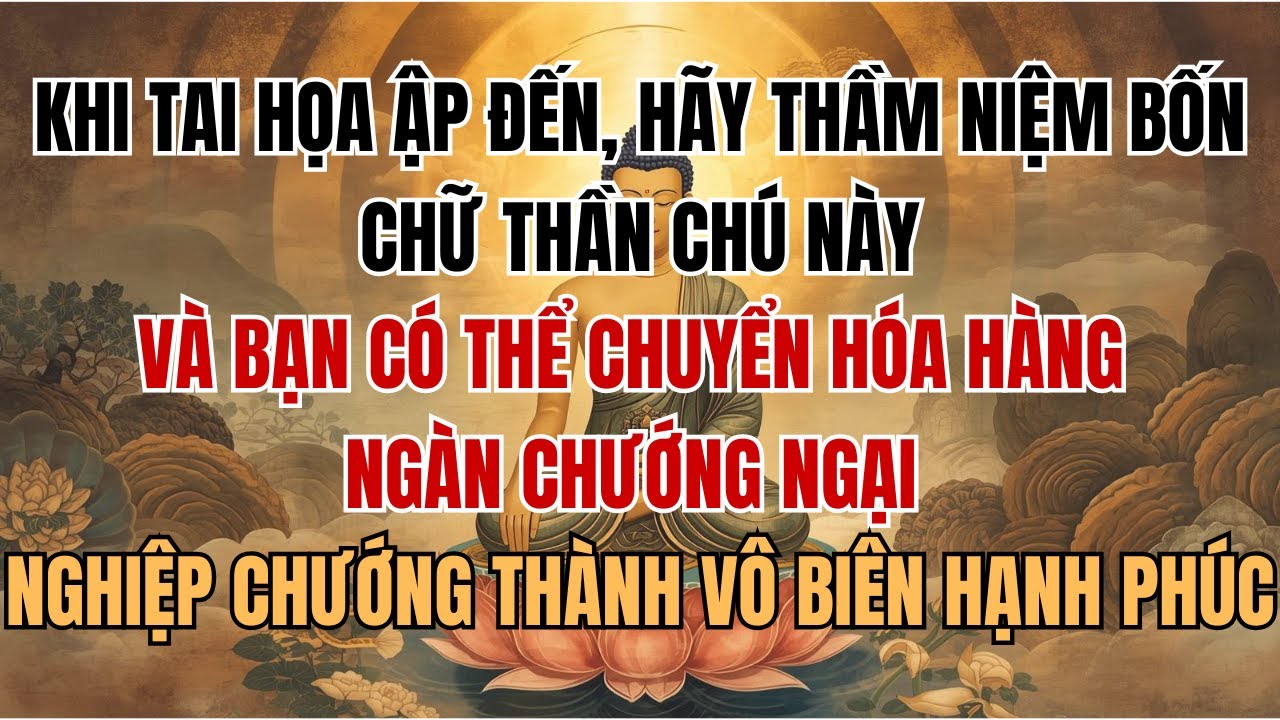 KHI TAI HỌA ẬP ĐẾN, HÃY THẦM NIỆM BỐN CHỮ THẦN CHÚ NÀY, VÀ BẠN CÓ THỂ CHUYỂN HÓA HÀNG NGÀN CHƯỚNG...