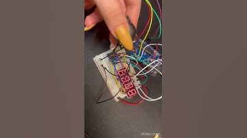 Changing the digit on a 4 digit 7 segment displays with a joystick
