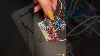 Changing the digit on a 4 digit 7 segment displays with a joystick