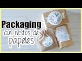 APROVECHA Restos de PAPELES de Scrapbooking para crear PACKAGING. Laura Inguz