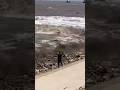 💥🤯 OMG! Wave took him away! #shorts