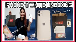 IPHONE 11 WHITE UNBOXING  I Shine Weather