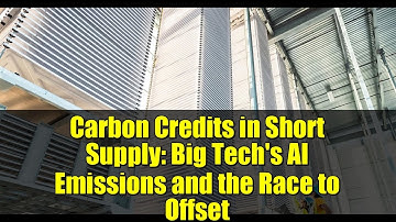Carbon Credits in Short Supply: Big Tech