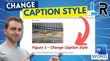 MS Word: Change caption style ✅ 1 MINUTE