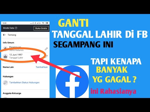 Video: Dapatkah saya mengubah tanggal lahir saya di facebook?