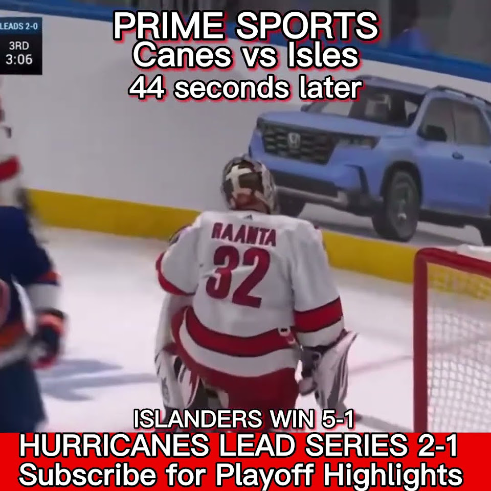 Islanders Win. NHL Playoffs Game 3 Hurricanes vs Islanders Highlights 