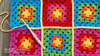 How to Connect Granny Squares with Flat Slip Stitch Crochet Method