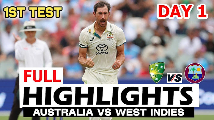 AUSTRALIA VS WEST INDIES | 1ST TEST MATCH DAY 1 FULL HIGHLIGHTS | AUS VS WI HIGHLIGHTS