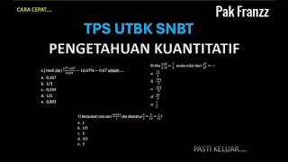 QUICK WAY TO MATCH AND ALGEBRA OPERATIONS UTBK 2025