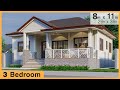 A Cozy Way to Live | 3 Bedroom | 8 x 11 meters (26 by 36ft) Modern House Design 92 sqm