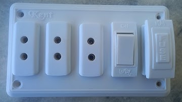 3 socket 1 switch 1 fuse connection | electric switch board wiring | house wiring