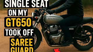 How To Remove Saree Guard & Grab Grill Of Gt650 And Install Single Seat At Home.