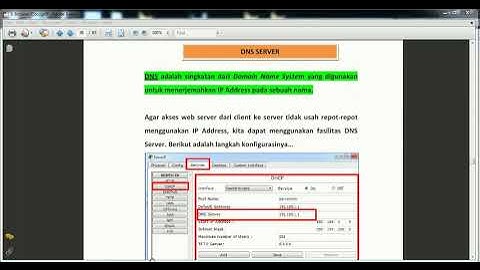 Kelas Cisco Part 18 - DNS Server Pada Cisco Packet Tracer