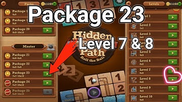 Roll the ball Hidden path || Master  || package 23 || Level 7 || Level 8 || All Level