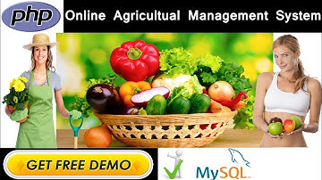 Online Agricultual Management System Project in PHP | MYSQLI | HTML | CSS - College Projects for CS