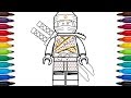 How to draw Lego Kai from Ninjago: Sons of Garmadon