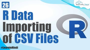 How to Import Data of CSV Files in R | Data Importing | R Programming Tutorial for Beginners #26