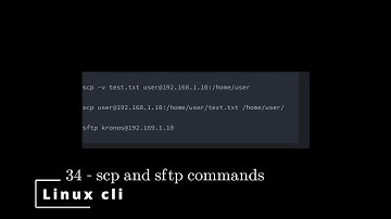 Linux CLI 34 🐧 scp and sftp commands